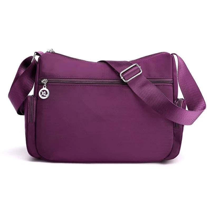Bag Women's Large Capacity Shoulder Bag Waterproof and Wear Resistant Multi Pocket Commuter Leisure Outdoor Crossbody Bag