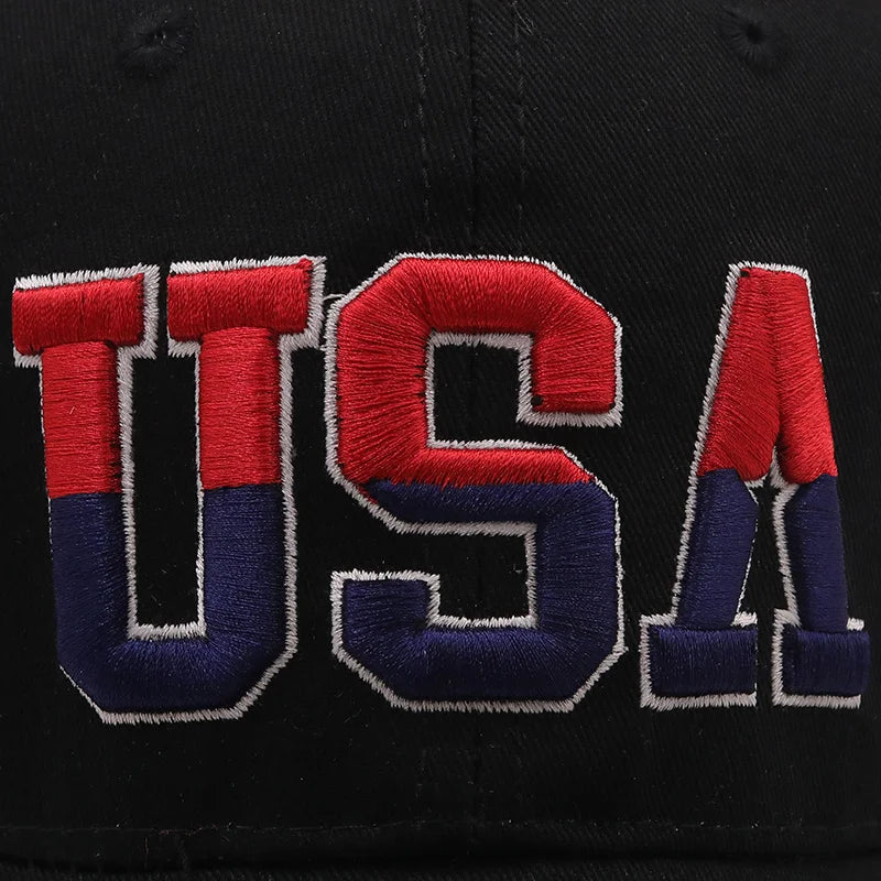 New Brand USA Flag Baseball Cap For Men Women Cotton Snapback Hat Unisex America Embroidery Hip Hop Caps Gorras Pet