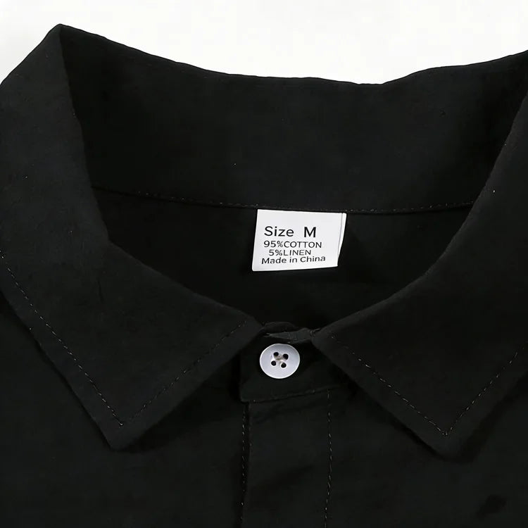 2026 Men's Sleeveless Cotton Linen Shirt Turn Down Collar Button Up Casual Beach Tops