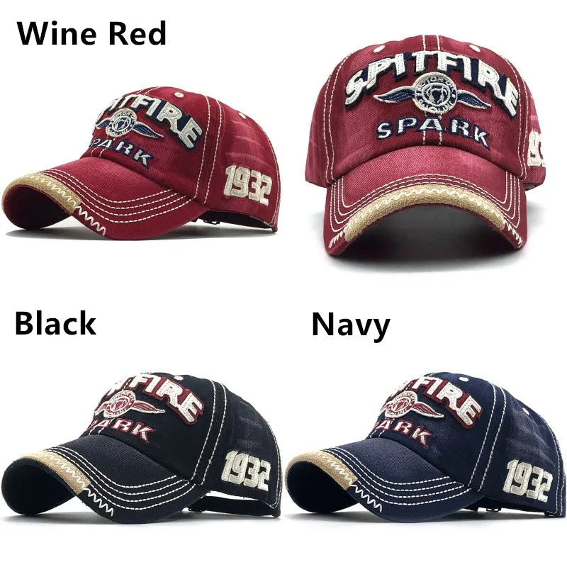 Men Women Cotton Embroidered Letter Printed Baseball Cap Cowboy Hip Hop Dance Club Snapback Hat Visors Summer Sports Sun Hats