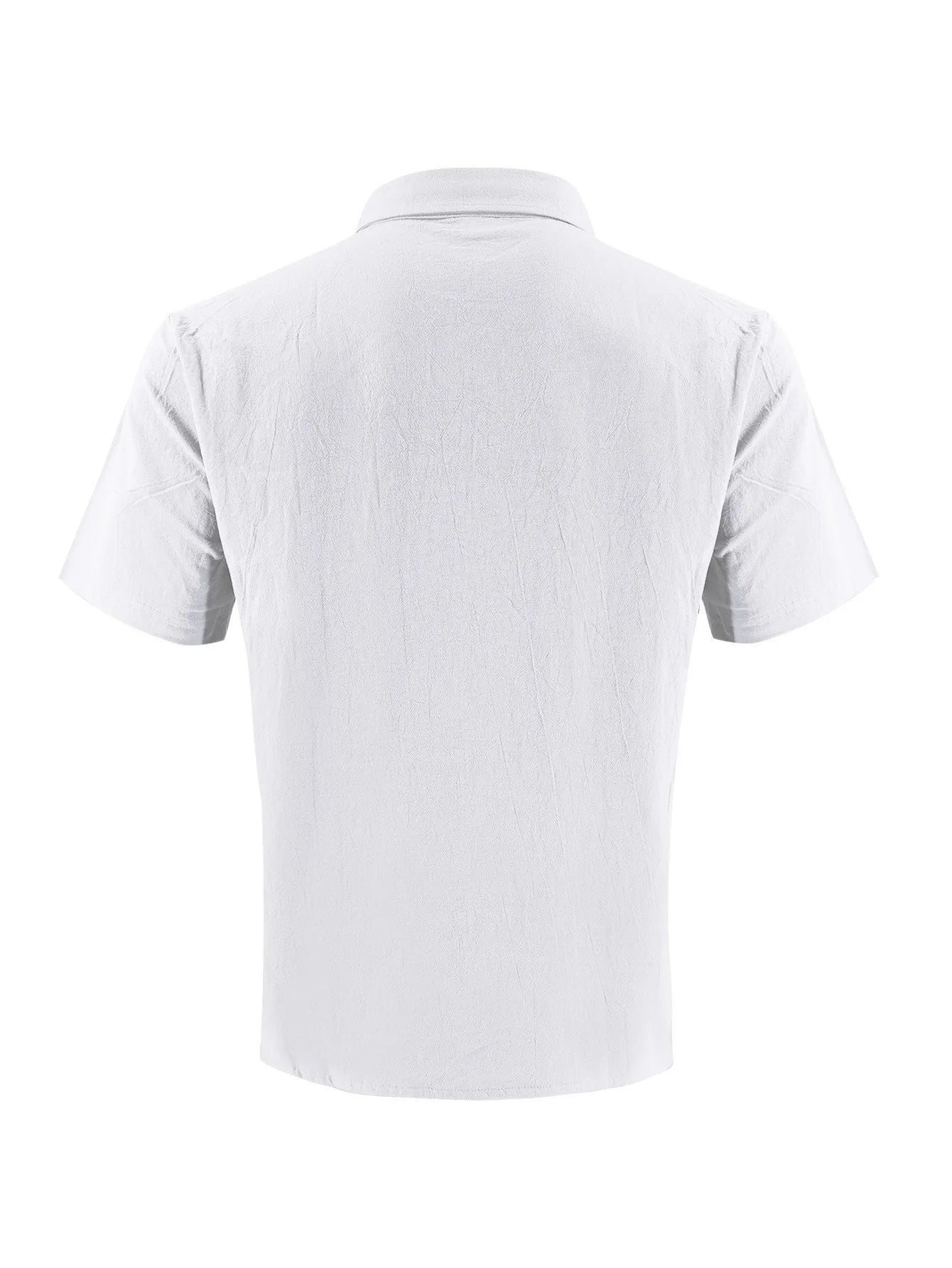2026 New Men's Linen Casual Shirt Lightweight Breathable Button Down Pocket Design Loose Fit for Summer Outing