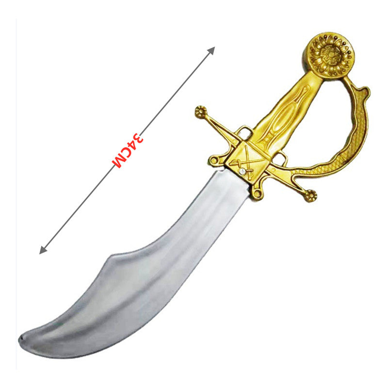 Kids Pirate Costume Captain Jack Pirate Toy Halloween Dress Up Set Kid Adventure Robbery Costume Toy Accessories Gift