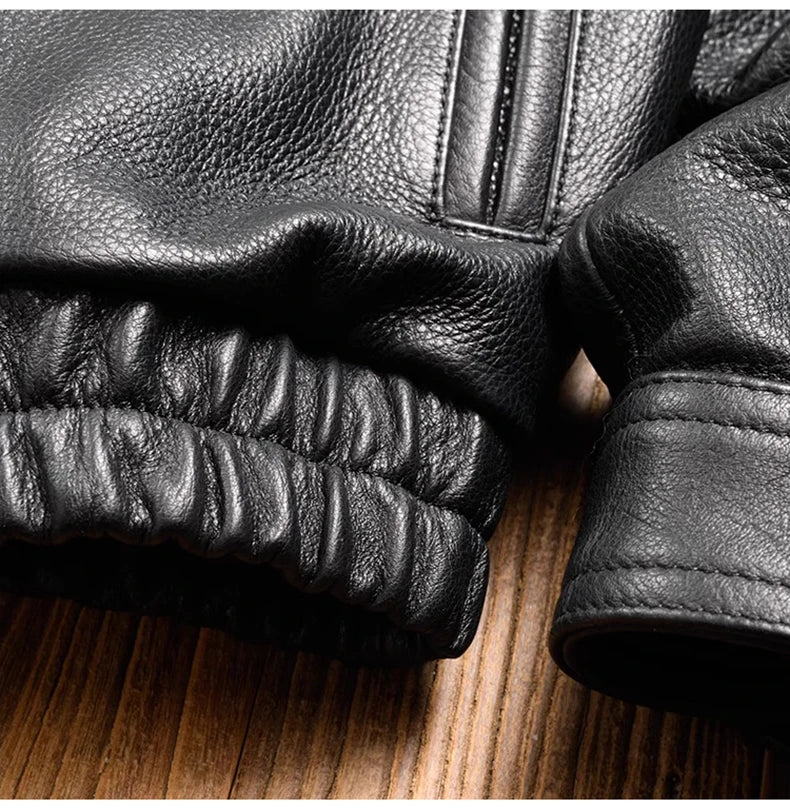 Mauroicardi Spring Autumn Cool Handsome Black Hard Pu Leather Jacket Men Zipper Luxury Designer American Vintage Clothes 2024