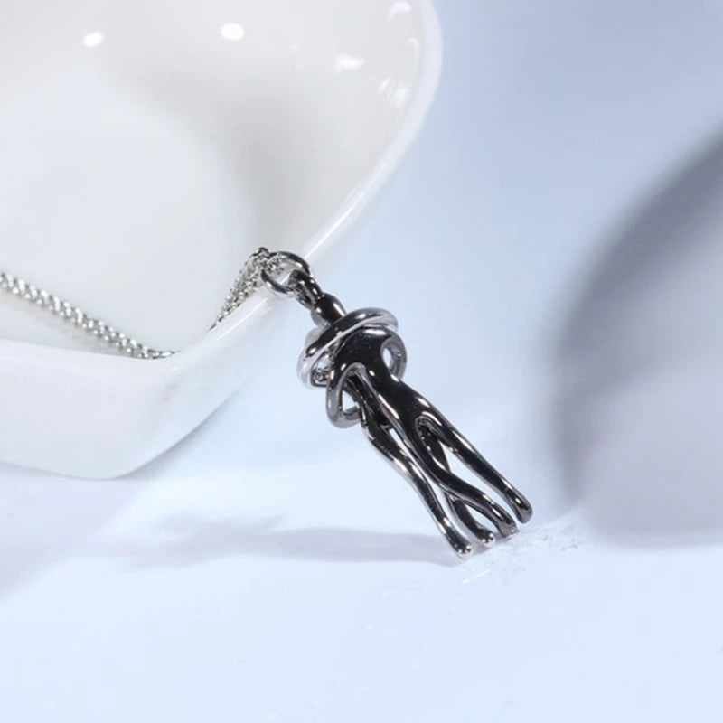 Exquisite Couple Hugging Pendant Necklace For Women Fashion Pendants For Couple Necklace Love Valentine's Day Jewelry
