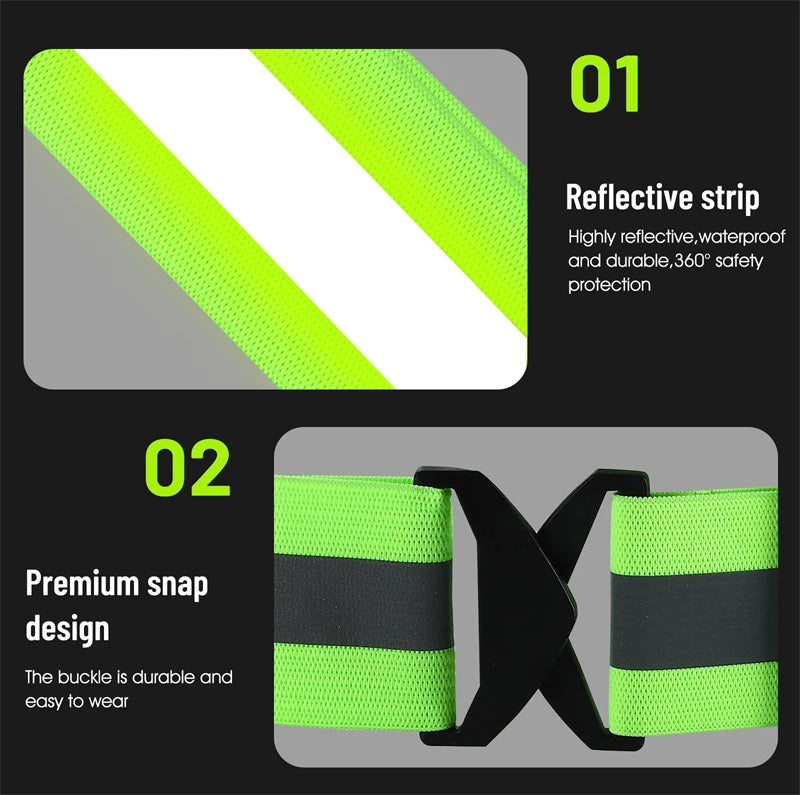 WEST BIKING Cycling Reflective Safety Vest Electric Scooter Flashing Vest USB Rechargeable LED Vest Running Jogging Fishing