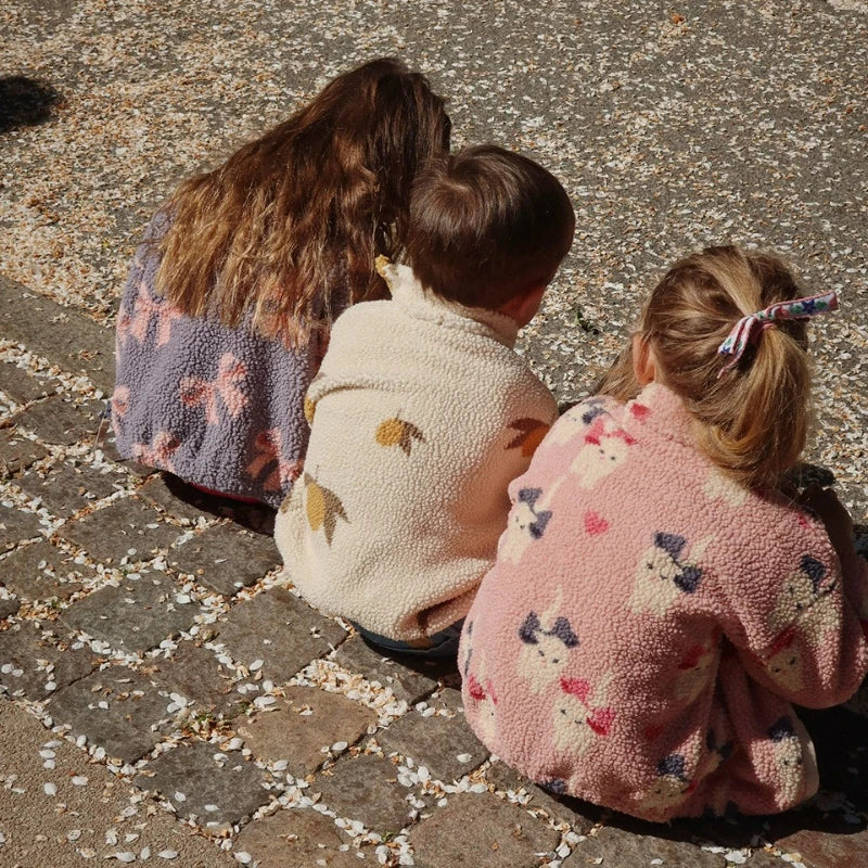 2025 KS Brand Winter Baby Girls Boys Lambswool Cherry Jackets Kids Clothes Boys Sequin Cartoon Outerwear Children's Coats 1-9Yrs