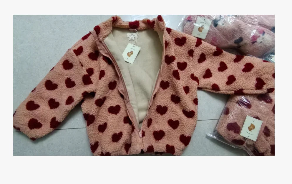 Children's Jackets 2024 Fall And Winter New Cartoon Fashion Boys And Girls Coat Cotton Warm Korean Jacket Children's Clothing