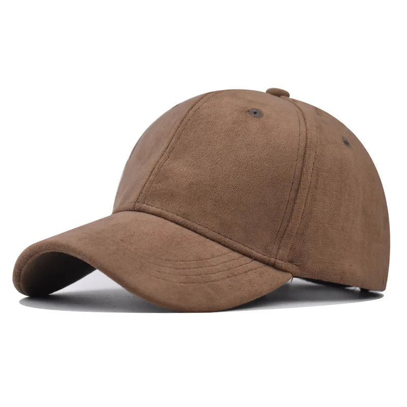 Casual Baseball Caps For Women Men Fashion Suede Hat Autumn Winter Outdoor Sun Caps Snapback Hats Unisex Solid Color Hip Hop Hat