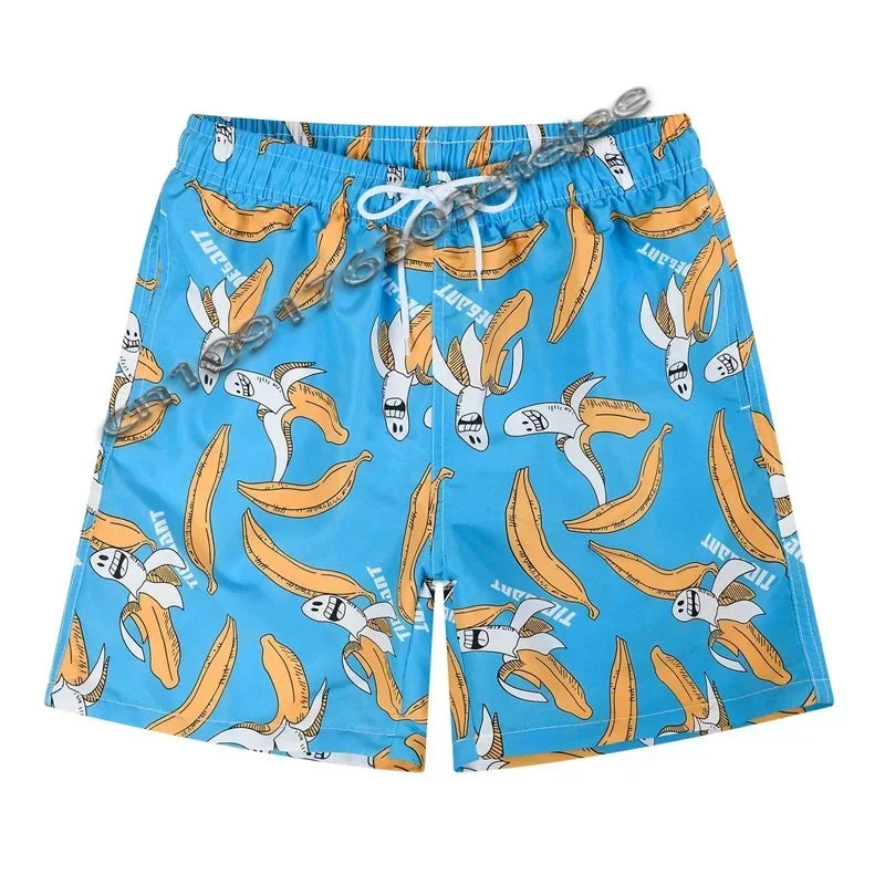 Hawaiian 3d Print Plants Flamingo Beach Shorts Men Summer Short Pants Outdoor Sports Surf Board Shorts Quick Dry Swim Trunks