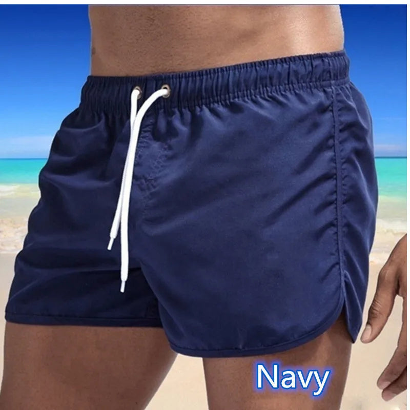 Shorts For Mens 2024 Summer Men's Swimwear Shorts Brand Beachwear Sexy Swim Trunks Men Swimsuits Low Waist Breathable Beach Wear