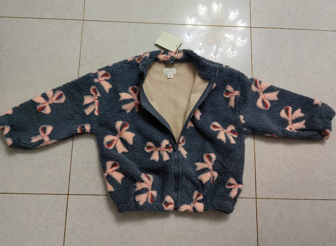 Children's Jackets 2024 Fall And Winter New Cartoon Fashion Boys And Girls Coat Cotton Warm Korean Jacket Children's Clothing