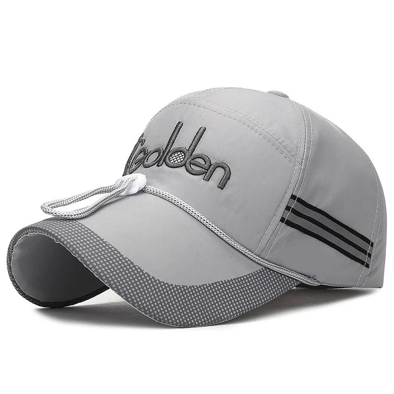 Men's Peaked Cap Adjustable Breathable Sports Cap Extended Brim Sunscreen Baseball Cap For Women Fashion Boy Snapback Hat Caps
