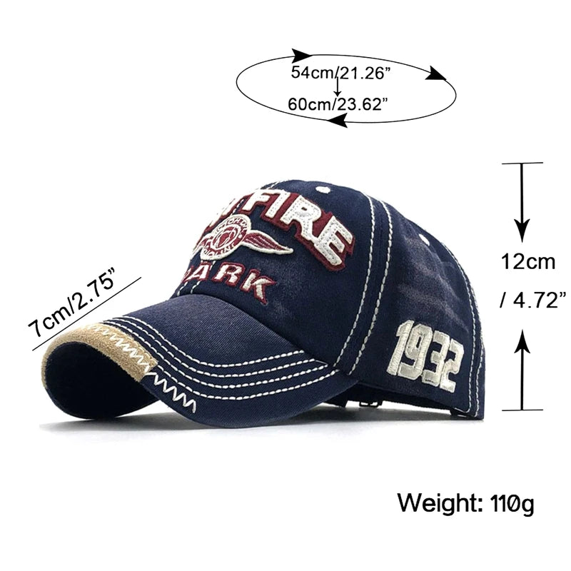 Men Women Cotton Embroidered Letter Printed Baseball Cap Cowboy Hip Hop Dance Club Snapback Hat Visors Summer Sports Sun Hats