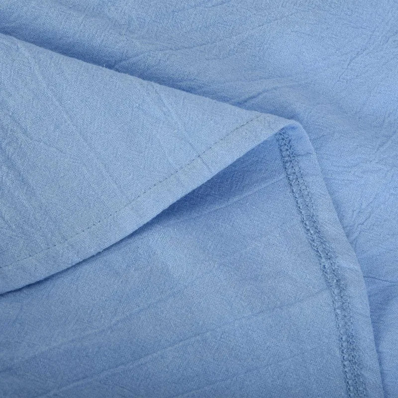 New Men's Shirts Vest Summer Cotton Linen Tops Solid Color Cardigan Sleeveless Loose Lapel Handsome Men's Shirts Casual Blouse