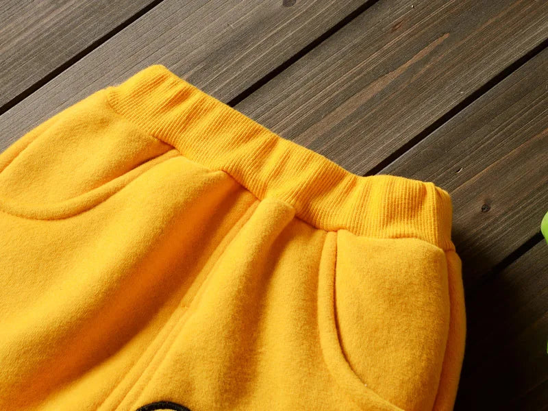 Baby Winter Clothing Suits Christmas Costume 2026 New Plush Warm Children Outerwear Pants 3PCS Fashion Boys Girls Kids Clothes