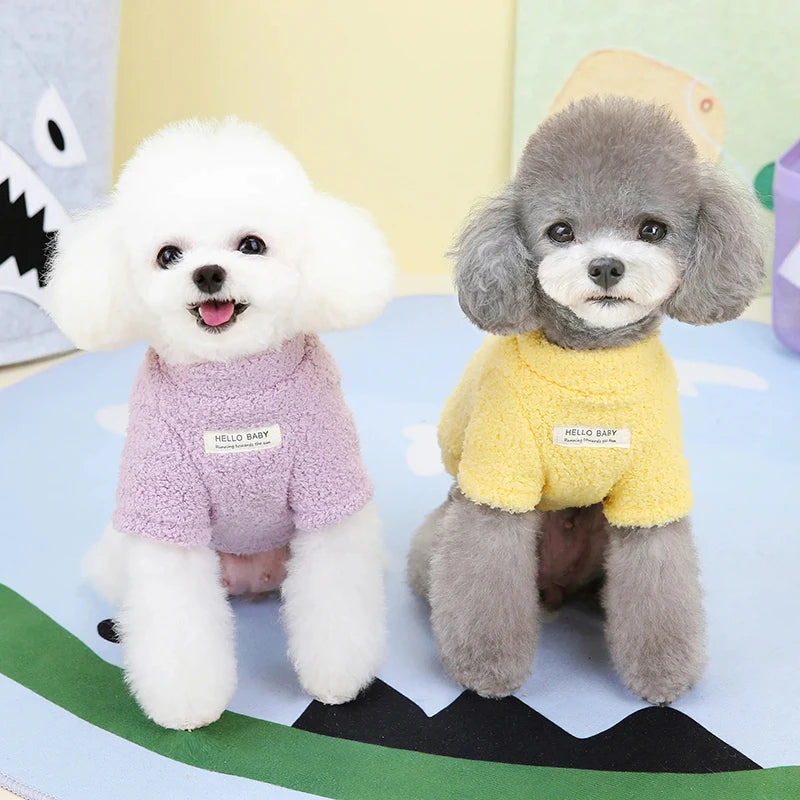 Winter Warm Dog Sweater for Small Dogs Plush Dog Clothes Soft Puppy Coat Jacket Chihuahua Teddy Puppy Clothes Dog Supplies