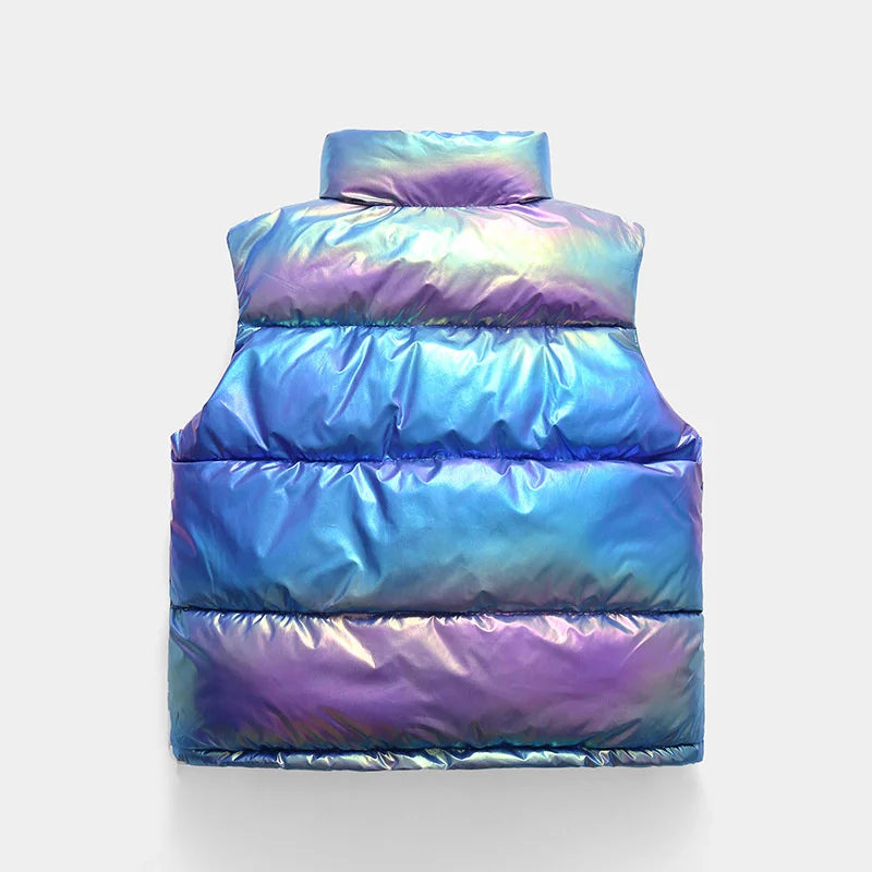 2023 Autumn Children Warm Thicken Vest Baby Cotton Waistcoat Kids Outerwear Coat Children Clothing Boys Girls Brand Jackets Vest