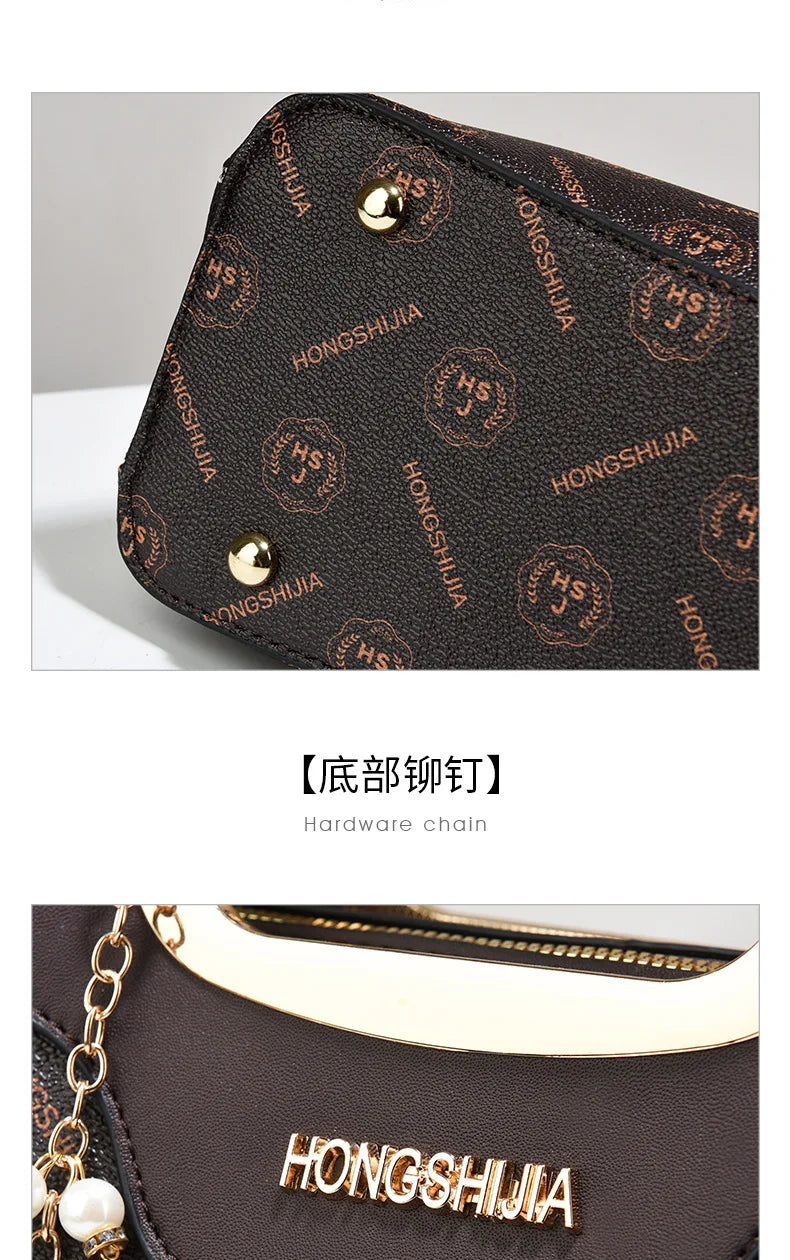 2024 New Women Luxury Handbag Purses Designer Leather Female Shoulder Crossbody Messenger Bags for Female Elegant Tote Sac