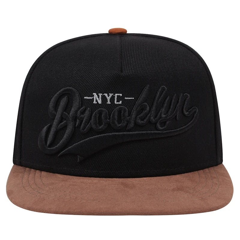 BROOKLYN Letter Embroidered Snapback Cap Men Fashion Cotton% Hat Adjusted Outdoor Sport Leisure Hats Hip Hop Baseball Caps