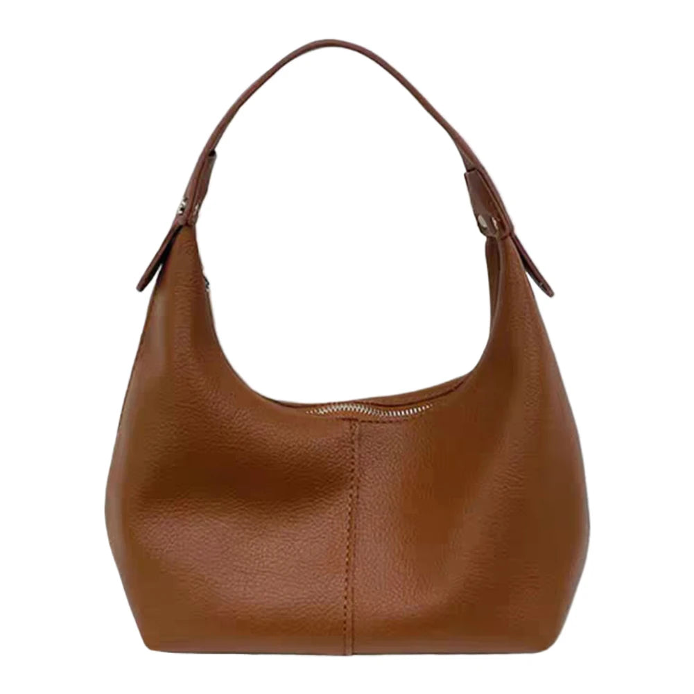 Luxury Design Hobo Handbags for Women 2024 Retro Vegan PU Leather Ladies Clutch Hand Bag Purse Female Small Tote Shoulder Bags