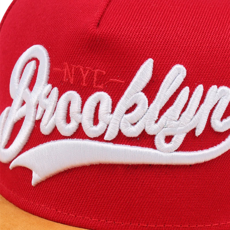 BROOKLYN Letter Embroidered Snapback Cap Men Fashion Cotton% Hat Adjusted Outdoor Sport Leisure Hats Hip Hop Baseball Caps