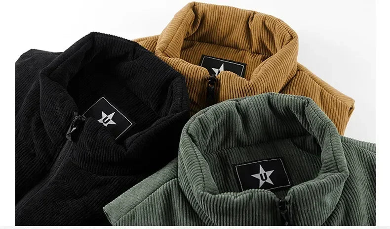 Winter Male Fleece Warm Vest Coats Men Stand Collar Army Thicken Waistcoats Clothing Mens Jacket Sleeveless Vest