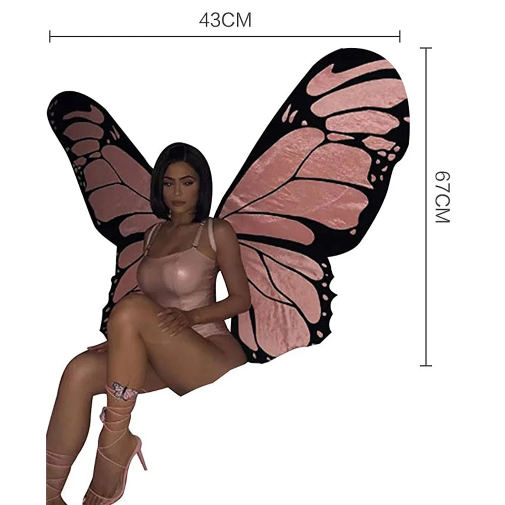 Combhasaki Sexy Lady Hot Sale Halloween Cosplay Butterfly Wing Fairy Costumes For Adult Kids Accessory Party Costume Decoration