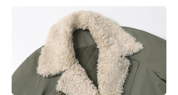 CHIC VEN Women Coats Streetwear Loose Casual New Retro Motorcycle Cotton Jacket Thick Warm Female Overcoat Autumn Winter 2024