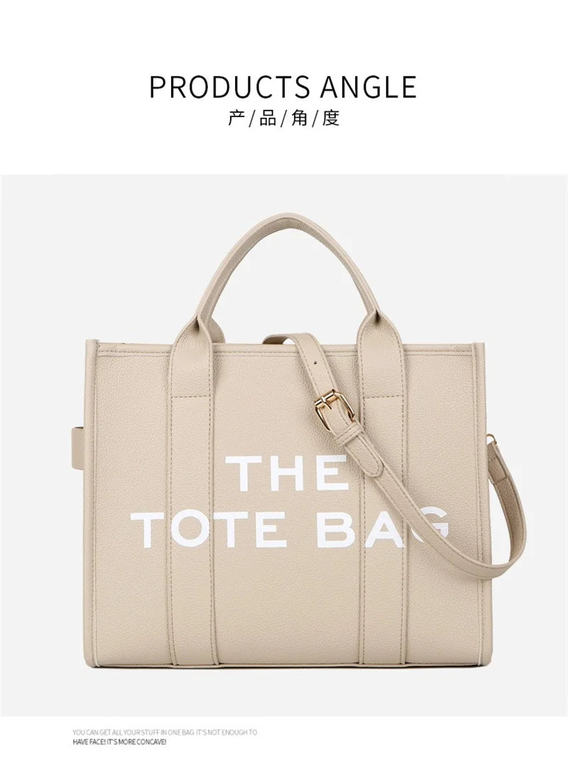 Tote Bag For Women PU Leather Handbag Personality Large Capacity Underarm Shoulder Bags Designer Bag Fashion Crossbody Bag 2024