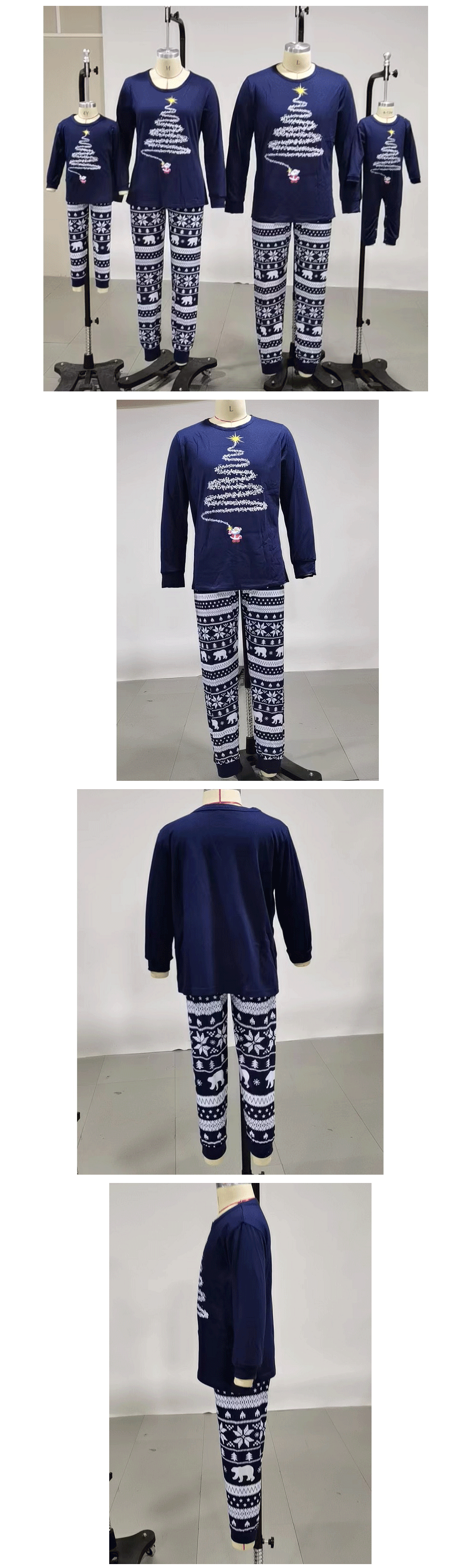 Family Christmas Pajamas 2023 Mother Father Kids Matching Clothes Look Outfit Mommy And Me New Year's Costumes Pyjamas