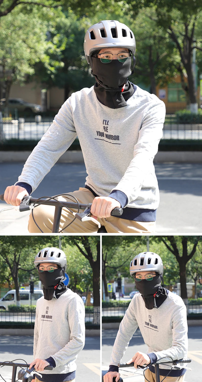 WEST BIKING Winter Cycling Scarf Fleece Keep Warm Balaclava Men Women Bicycle Hat Headwear Ski Helmet Liner Windproof Sport Cap