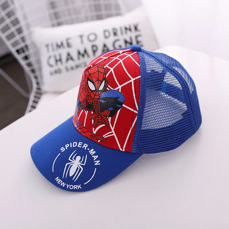 HotToys Spiderman Baseball Cap Boys Girls Hats Superhero Peripheral Sunhat Childrens Birthday Gift Cosplay Props Fashion Caps