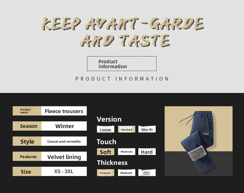 Winter Fleece Ski Pants Men's High Quality Extreme Cold Wool Thick Warm Trousers Women New 2025 Outdoor Camping Work Sweatpants