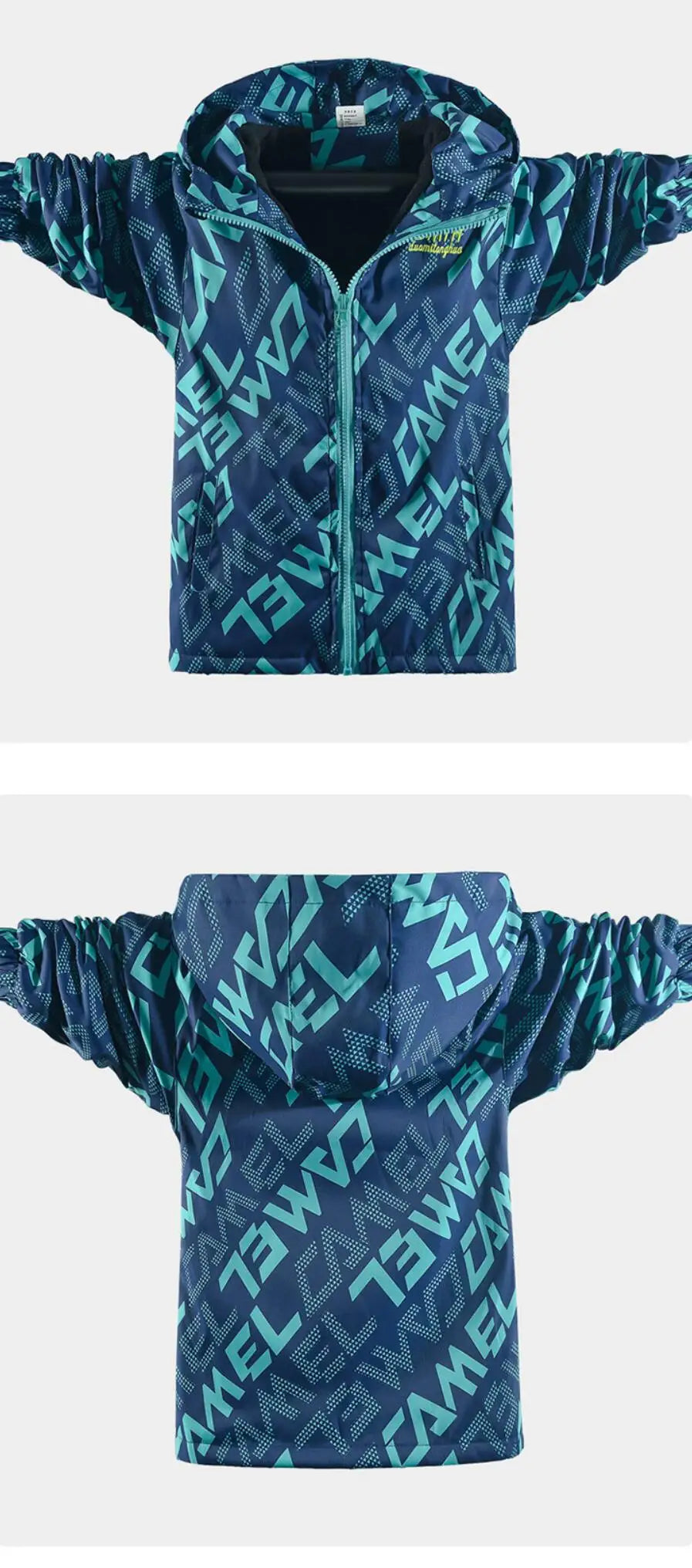 Boys Fashion Outdoor Jacket Thick Winter Waterproof Jackets For Kids Warm Clothes Autumn Boy's Windbreaker Hooded Coat