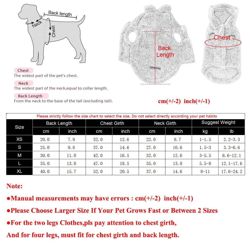 Pet Dog Soft Fleece Clothes Cute Hoodie Coat for Small Medium Dogs Cats Autumn Winter Puppy Hooded Jacket Sweater Pug Apparel