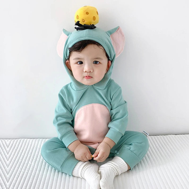 New Children's Little Mouse Costume Halloween Little Mouse Baby Costume Kindergarten Party Activity Fairy Tale Performance