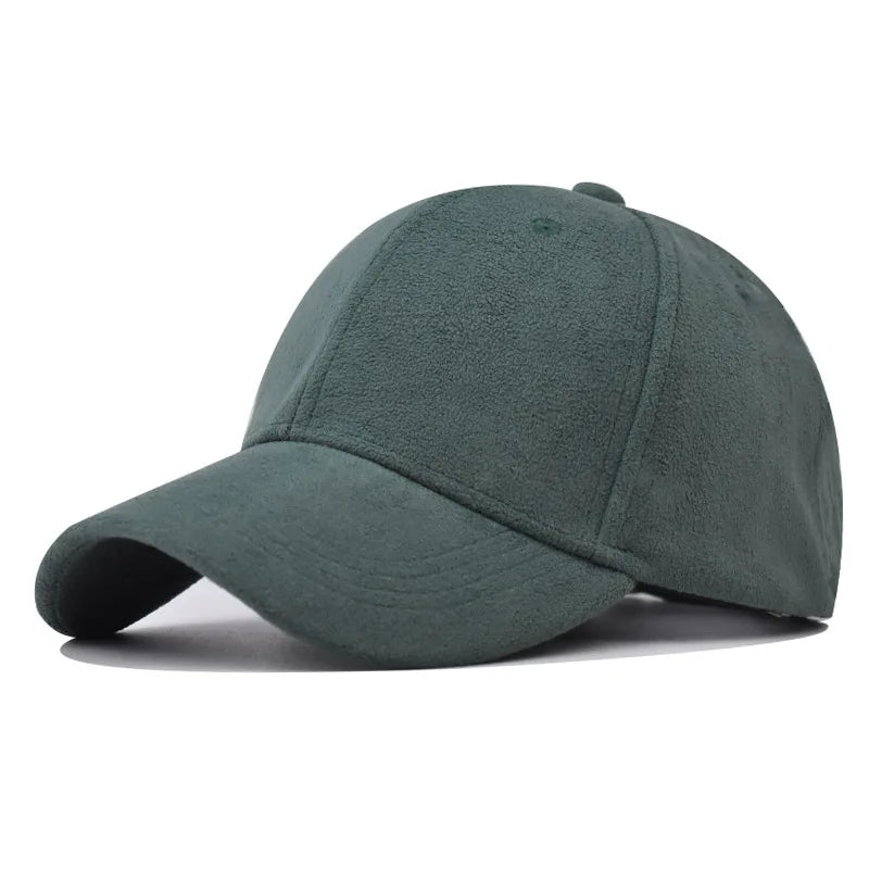 Casual Baseball Caps For Women Men Fashion Suede Hat Autumn Winter Outdoor Sun Caps Snapback Hats Unisex Solid Color Hip Hop Hat