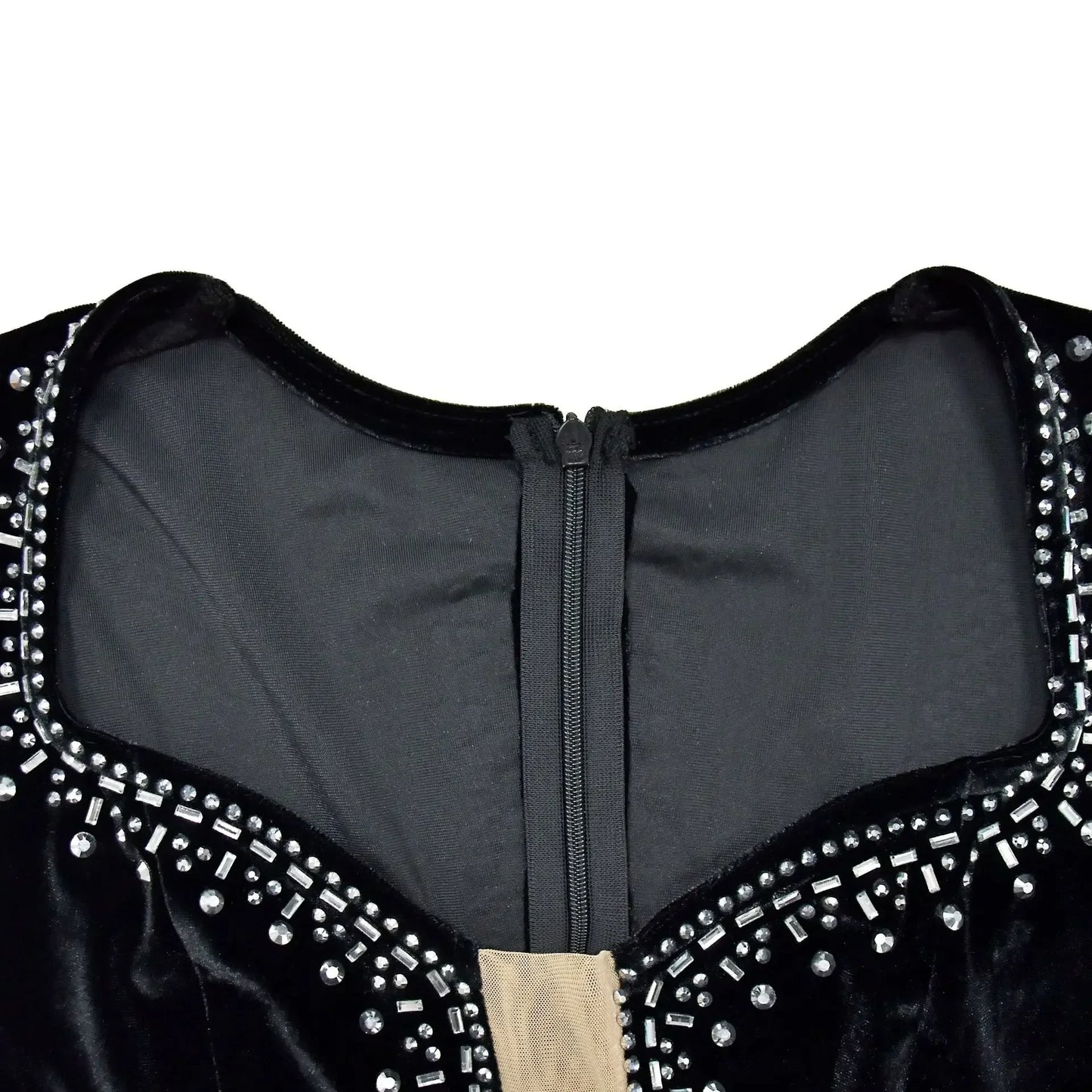 2025 Elegant Diamonds Velvet Long Party Dress for Women Sexy Deep V Evening Gown Formal Black Slim Dress Robe
