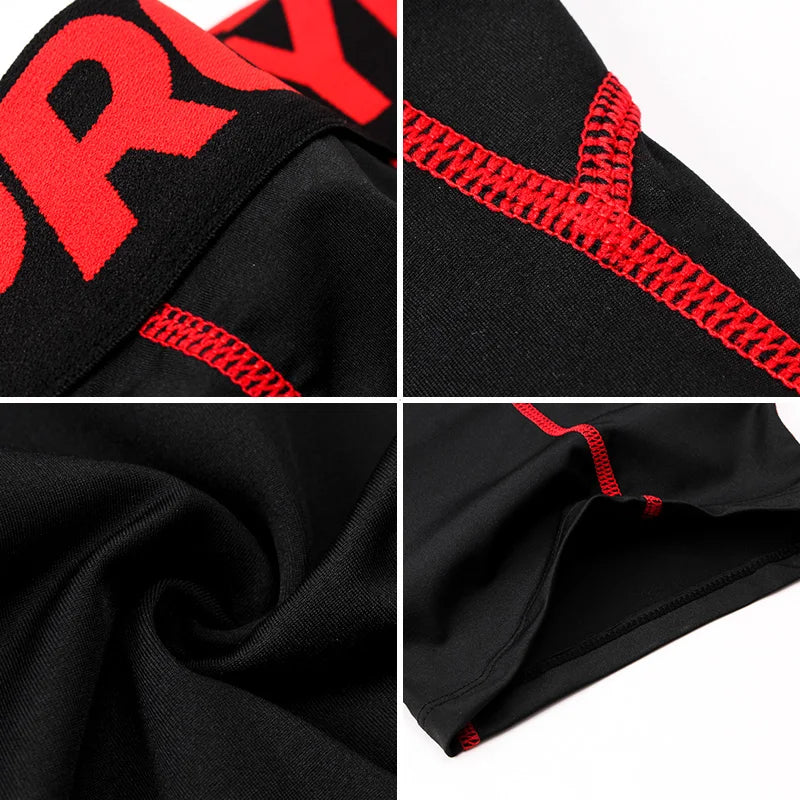 Men Fitness Compression Shorts Running Training Sport Shorts Tight Breathable Quick-drying Stretch Shorts Letter Belt Gym Shorts