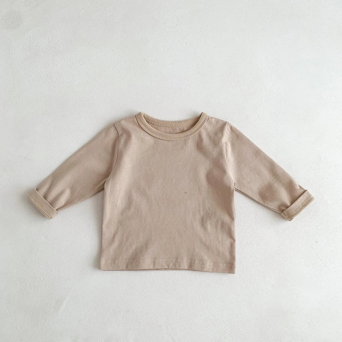Infant Newborn Girls Boys Autumn Full Sleeve Striped Top Tees Kids Baby Casual Bottoming Shirts Toddler T-shirts Cotton Clothing