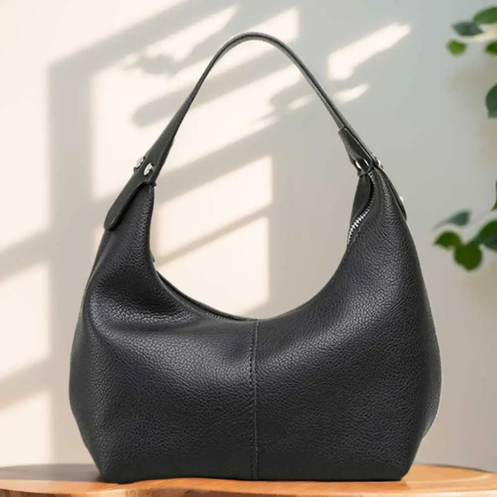 Luxury Design Hobo Handbags for Women 2024 Retro Vegan PU Leather Ladies Clutch Hand Bag Purse Female Small Tote Shoulder Bags