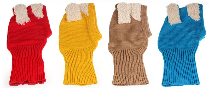 Baby Winter Hat With Scarf Toddler Winter Beanie Warm Hat Hooded Scarf Earflap Knitted Cap Cute Kids Hat Scarf Set
