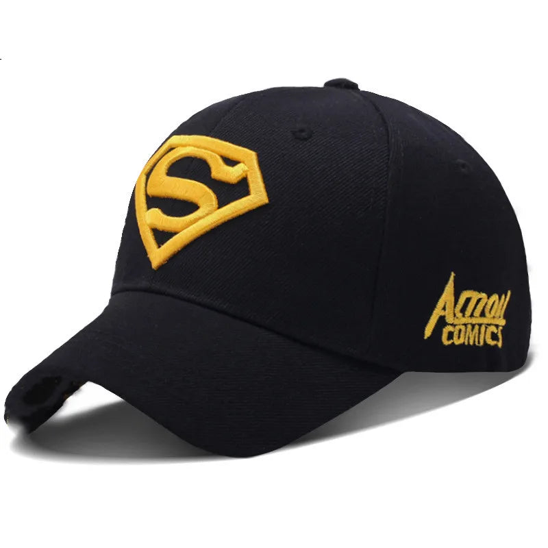 Street Superhero Embroidery Cap Cosplay Costume Adjustable Sun Hat Accessories Fashion Hip Hop Trucker Baseball Caps