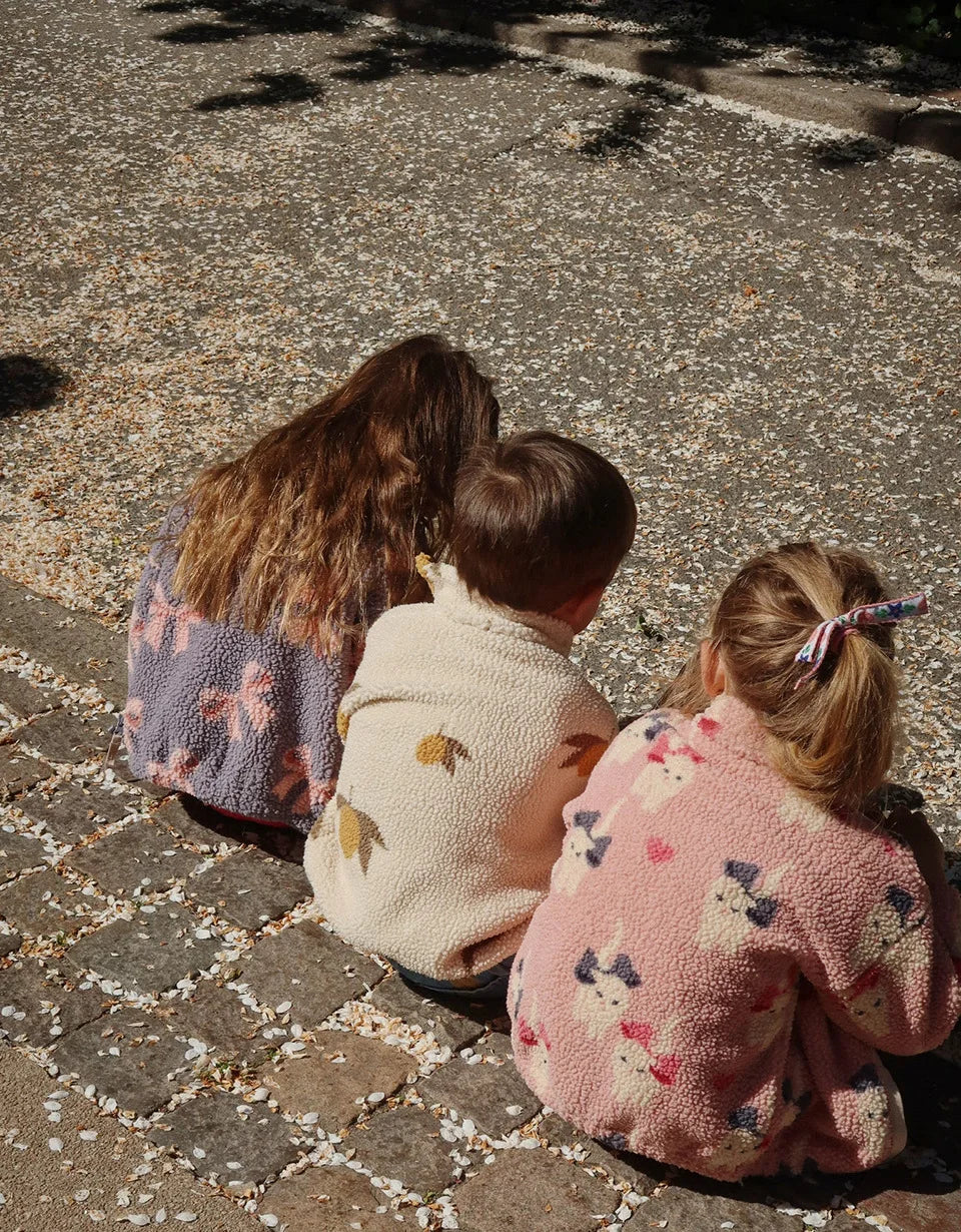 2025 KS Brand Winter Baby Girls Boys Lambswool Cherry Jackets Kids Clothes Boys Sequin Cartoon Outerwear Children's Coats 1-9Yrs