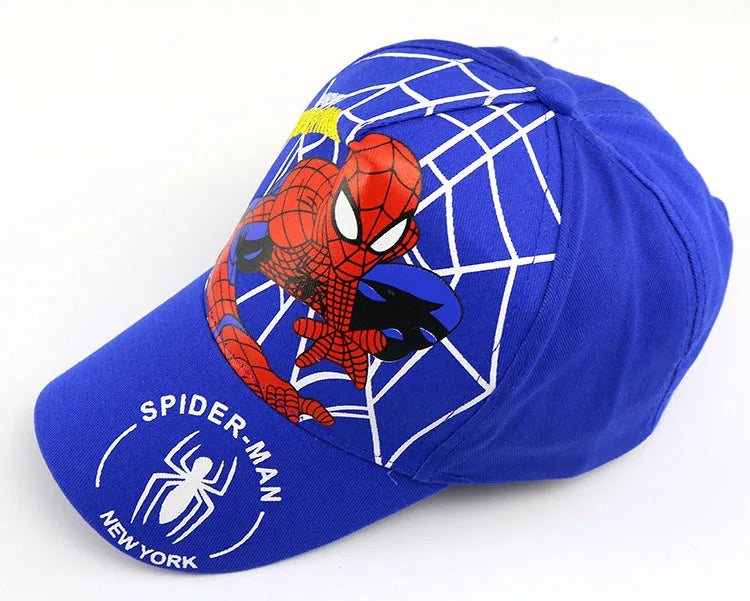 HotToys Spiderman Baseball Cap Boys Girls Hats Superhero Peripheral Sunhat Childrens Birthday Gift Cosplay Props Fashion Caps