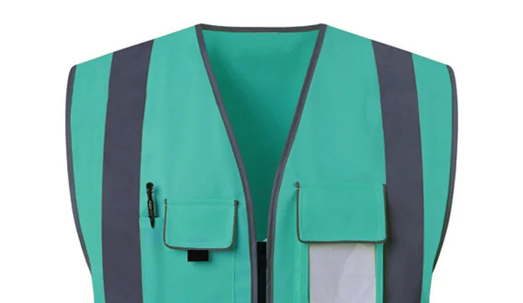 Size S-4XL Hi Vis Road Working Vest Outdoor Motorcycle Cycling  Waistcoat Clothing Workwear Jacket