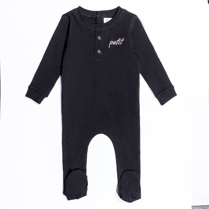 AS 2025 winter cotton letter pj boys girls skinny family matching clothes children fashion dress set footie ﻿