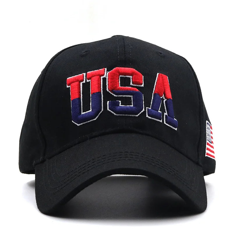New Brand USA Flag Baseball Cap For Men Women Cotton Snapback Hat Unisex America Embroidery Hip Hop Caps Gorras Pet