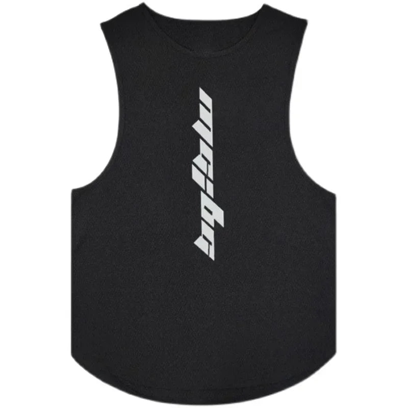 summer Fitness tops loose men tank top quick drying sleeveless t-shirt men basketball training vest mesh sports undershirt
