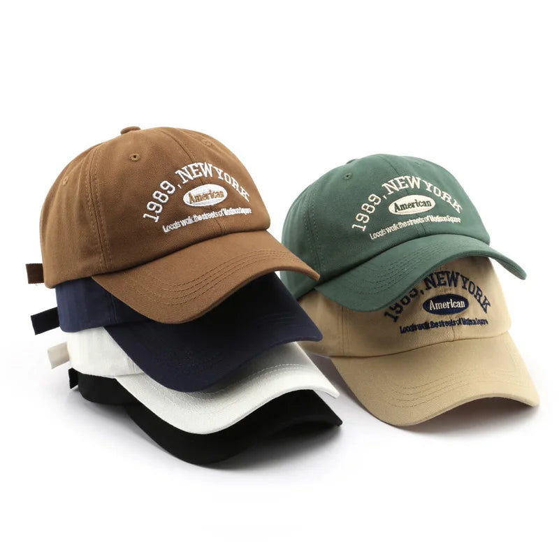 New Letters Embroidery Unisex Baseball Hats For Men Women Soft Cotton Snapback Cap Outdoor Sports Dad Trucker Hat Casquette